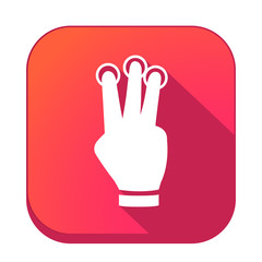 ikona z długim cieniem na tle zaokrąglonego kwadratu