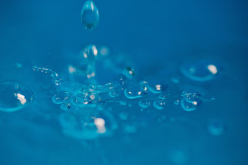 soft focus of water drop close up / abstract background