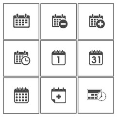 Calendar icons