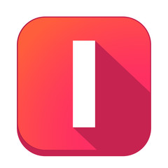 ikona z długim cieniem na tle zaokrąglonego kwadratu © vempireart