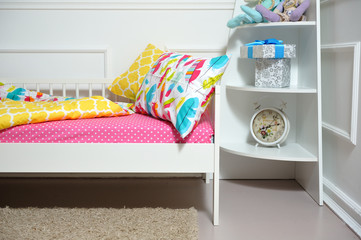 Beautiful children's bed in different colors