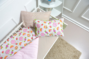 Beautiful children's bed in different colors