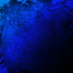 Grunge blue wall background or texture