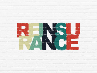Insurance concept: Reinsurance on wall background