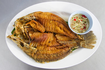 Snapper topped with sauce