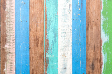 Wood multi color textured for background.