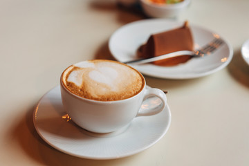 Latte on the table