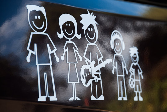 Family car stickers