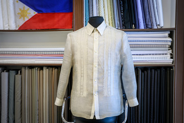 Traditional Costume Barong Tagalog, Philippines shirt for man