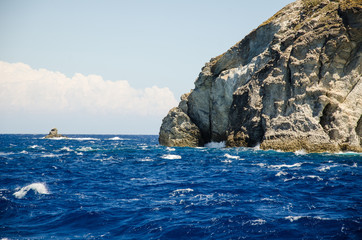 Naklejka premium Ponza - Costa - Mare - Porto