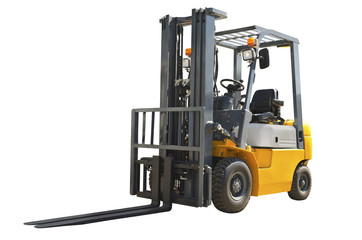 Forklift isolated on a white background