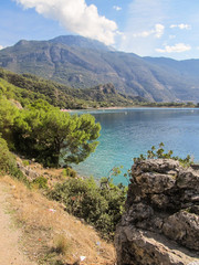 A view of the blue lagoon in Oludeniz - Fethiye, Turkey