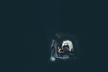 Gold mining underground