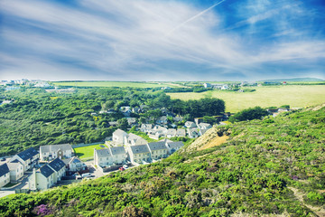 summer landscape in Cornwall, UK