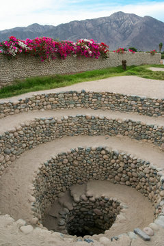 Puquios and Inca aqueducts of Cantalloc in Nazca