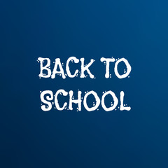 Back to school text on paper School board background