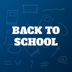 Back to School title texts poster design.Education background. Back to school