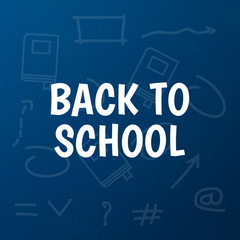 Back to School poster design. Education background. Back to school vector