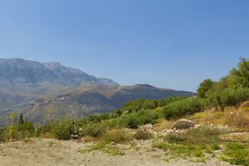 Mountains on the island of Crete