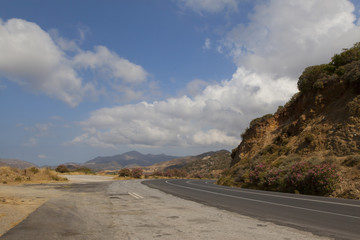Road in the mountains of Crete