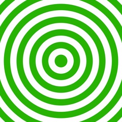 Zielscheibe mit Ringen in grün und weiß
