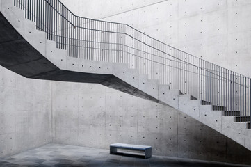 Concrete Stair in Akita Museum of Art