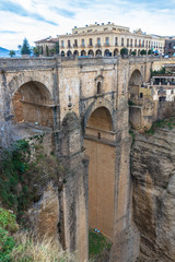 Fototapeta premium Vistas del Puente Nuevo, en Ronda