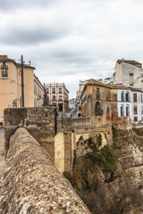 Fototapeta na wymiar Vistas del Puente Nuevo, en Ronda