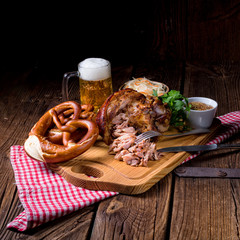 Fresh knuckle prepared for Oktoberfest