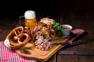 Fresh knuckle prepared for Oktoberfest