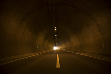 empty traffic tunnel background
