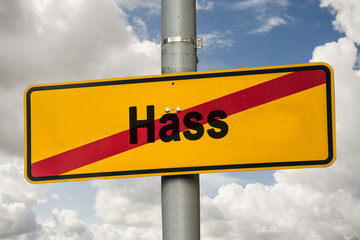 Obraz premium Schild 244 - Hass