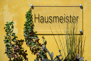 Schild 233 - Hausmeister