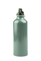 stainless steel bottlel portable on a white background.