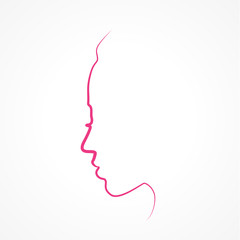 silhouette profil femme