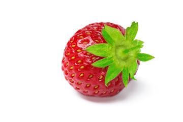 Strawberry isolated on white background. close up