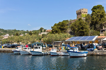 Fototapeta na wymiar Porto di Casal Velino in provincia di Salerno
