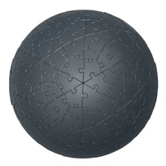 3D jigsaw puzzle ball