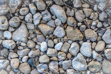 Gray stones background