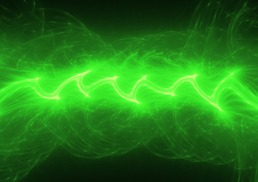 Green energy, abstract plasma background