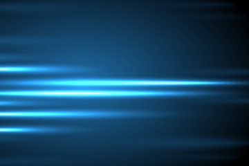 Glow light motion vector abstract blue background.