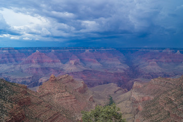 Grand Canyon View on a Rainy Day