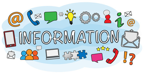 Naklejka premium Communication / Information