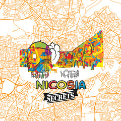 Nicosia Travel Secrets Art Map