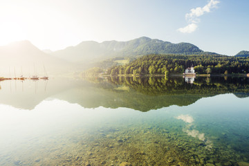 Location: resort Grundlsee, Liezen District of Styria, Austria, Alps. Europe. Beauty world.