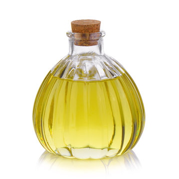 Oil Bottle On White Background