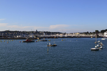 Fototapeta na wymiar Saint-Malo, idyllic travel destination from, Brittany, France