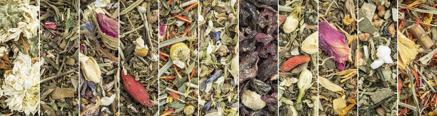 Chinese herbal blend tea collection