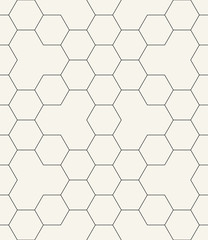 geometric hexagon seamless vector grid pattern background