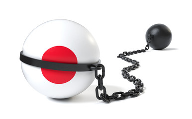 Japan tied to a Ball and Chain